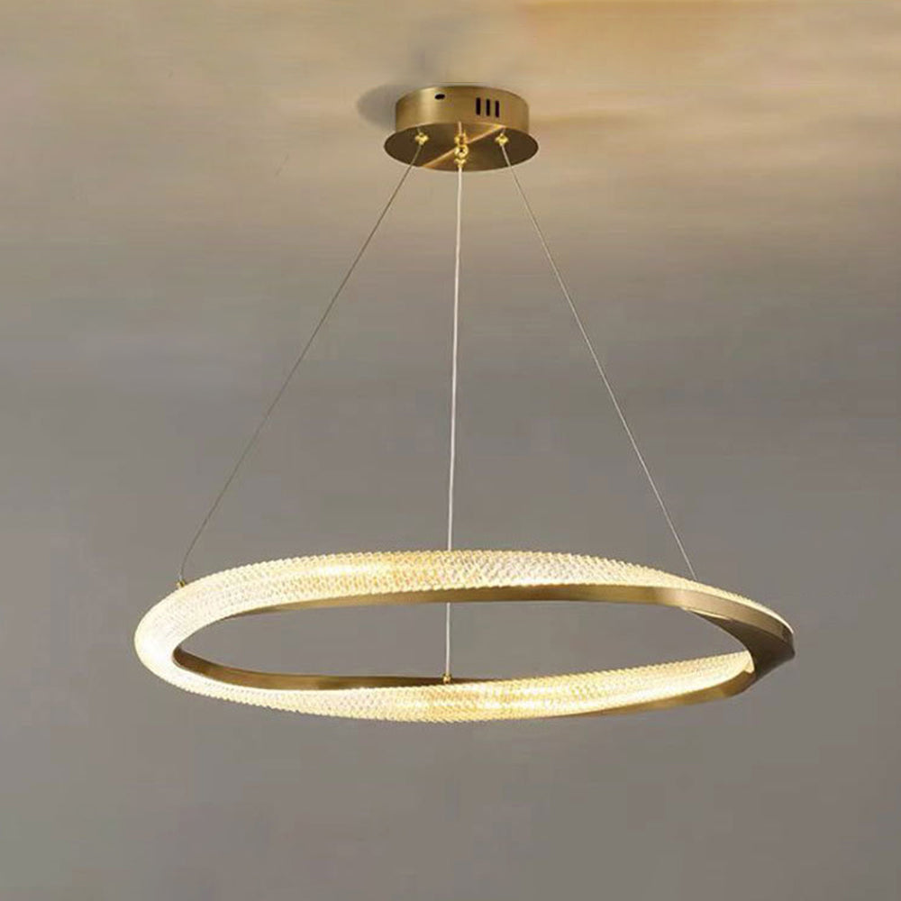 Kirsten Pendant Light, Aluminium & Arcylic, 1/2 Rings, 2 Color