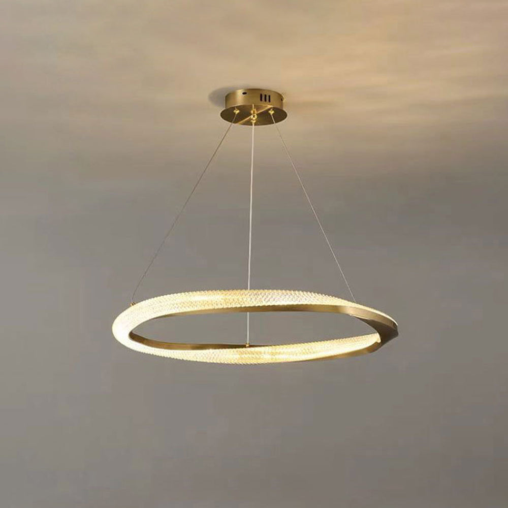 Kirsten Pendant Light, Aluminium & Arcylic, 1/2 Rings, 2 Color