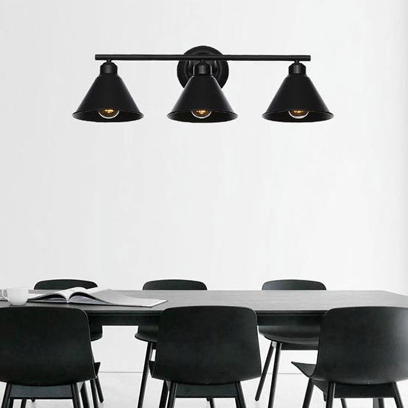 Alessio Industrial Black Vanity Wall Lamp Rustic, 4 Style