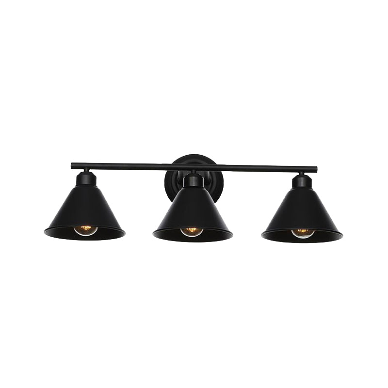 Alessio Industrial Black Vanity Wall Lamp Rustic, 4 Style